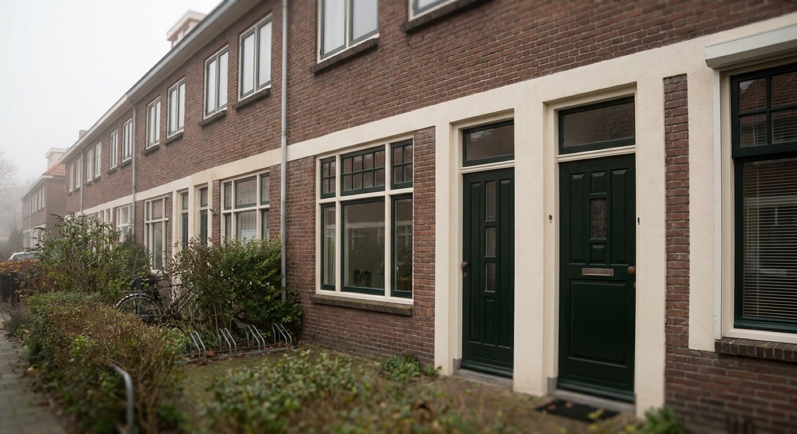 Gevel na het schilderen